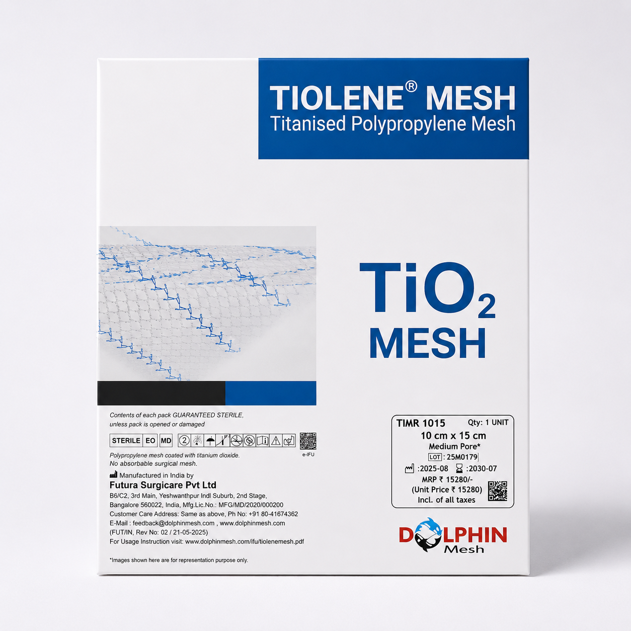 TIOLENE Titanised Polypropylene Mesh product package